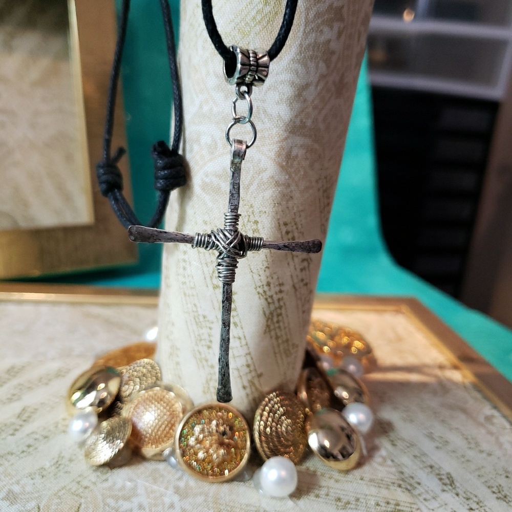 Hammered Silver Cross A Dianna Elizabeth Original